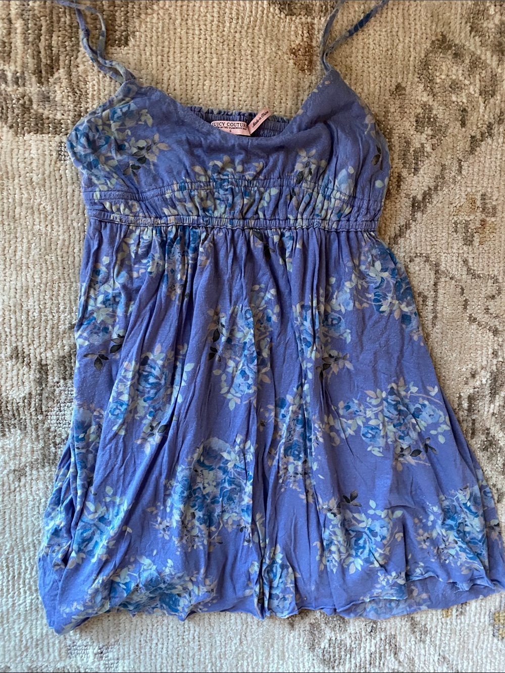 Juicy Couture  y2k babydoll Floral Sundress